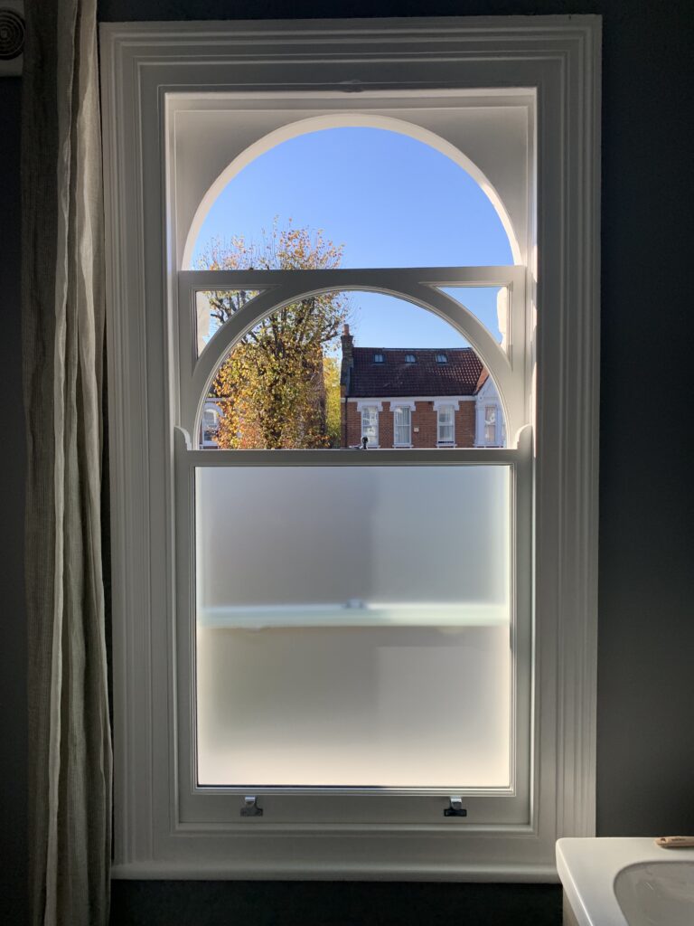 New DG Sashes into existing frames. Ealing